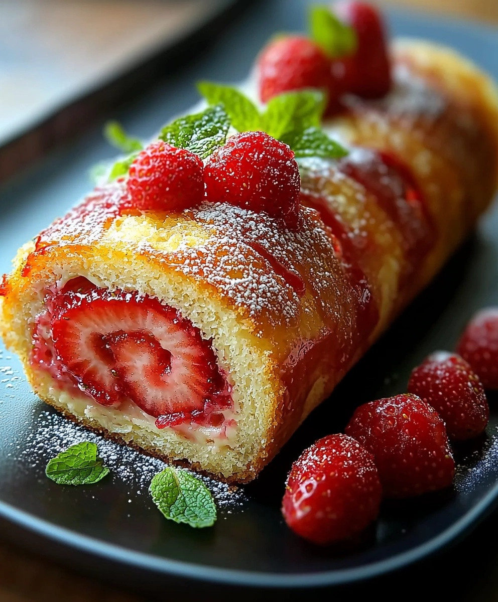 Roulé à la Fraise