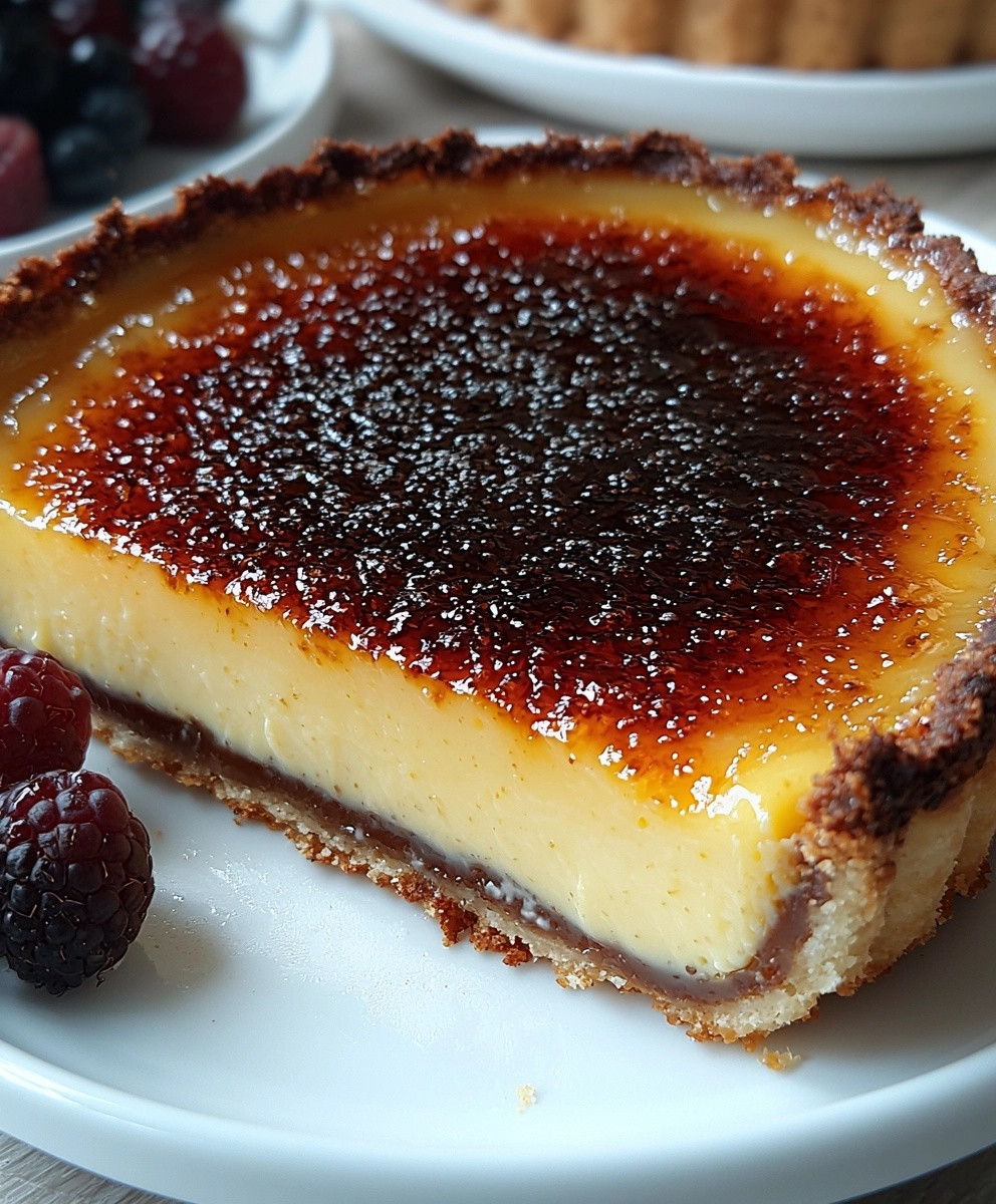 Tarte crème brûlée