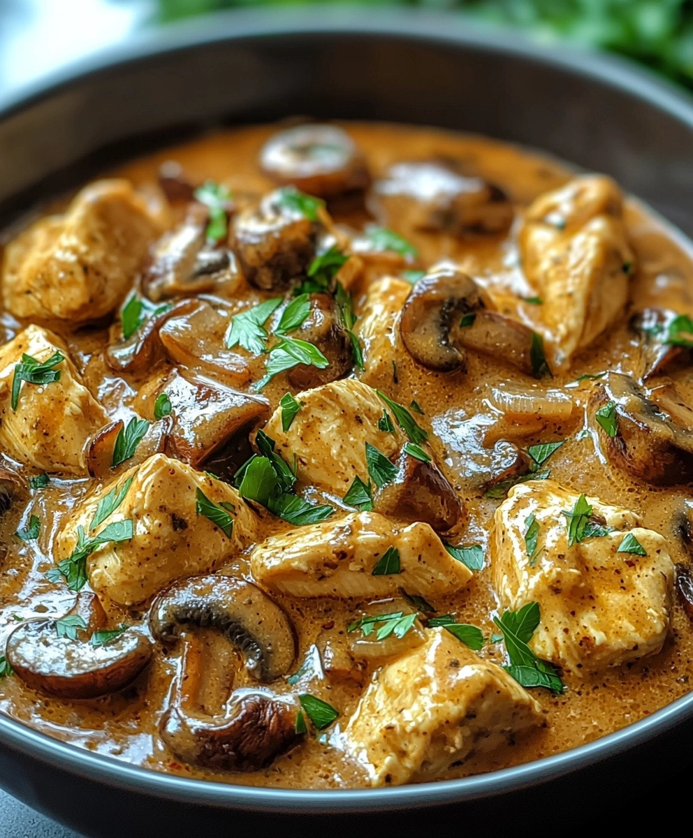 Poulet Stroganoff Champignons