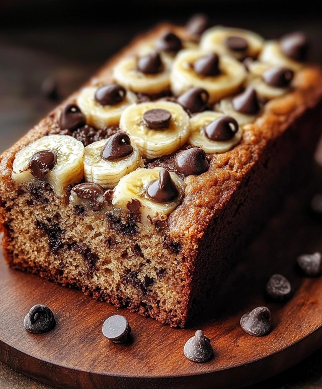 Pain banane pépites chocolat