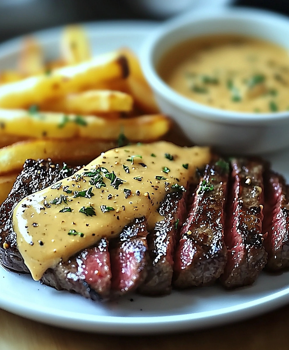 Steak frites sauce béarnaise