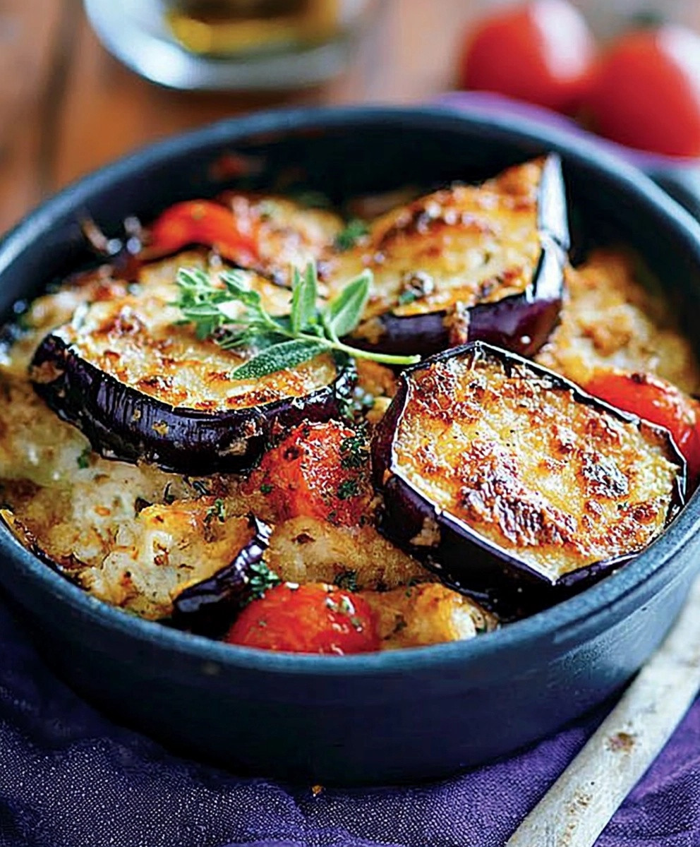 Gratin d'aubergines sicilien
