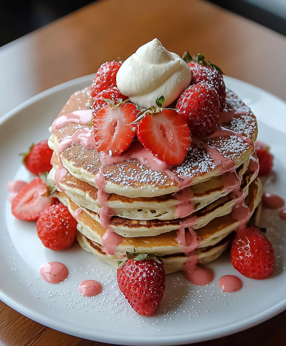 Crêpes protéinées fraises crème
