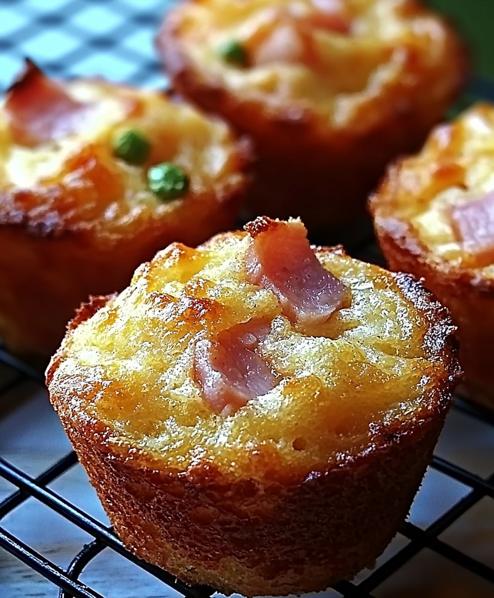 Muffins salés jambon parmesan