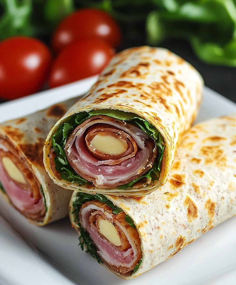 Wraps jambon fromage frais
