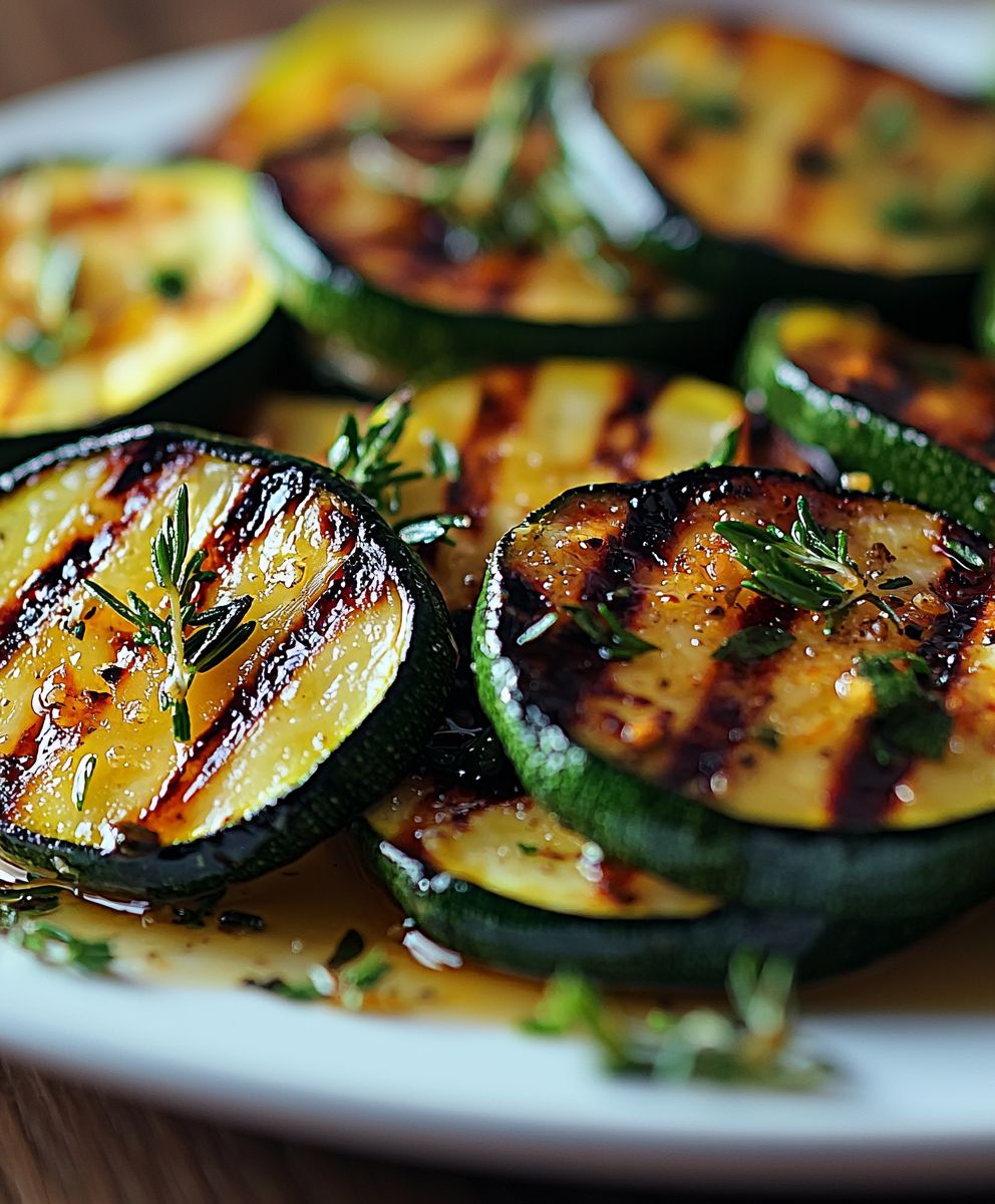 Salade courgettes grillées