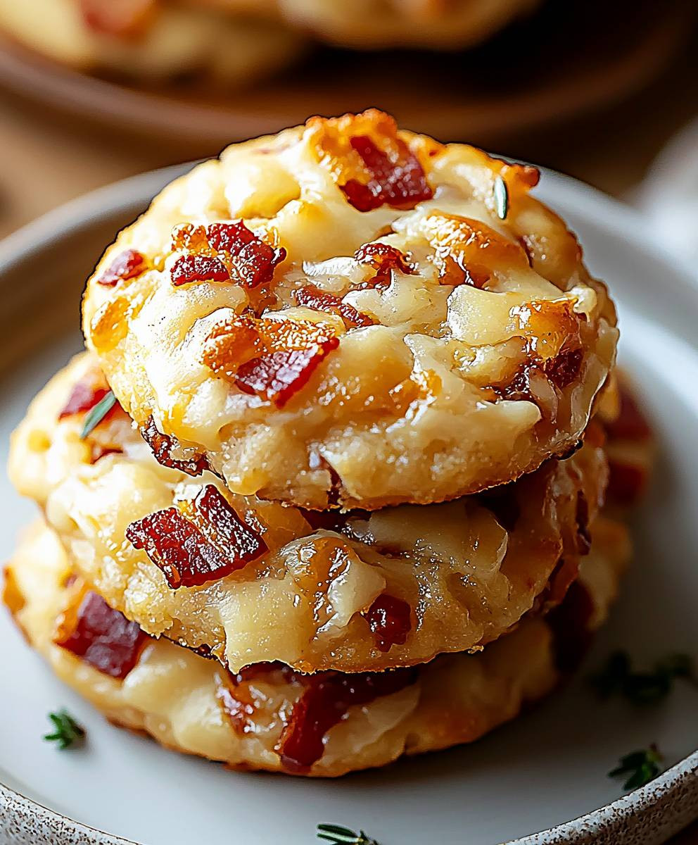 Cookies salés lardons reblochon