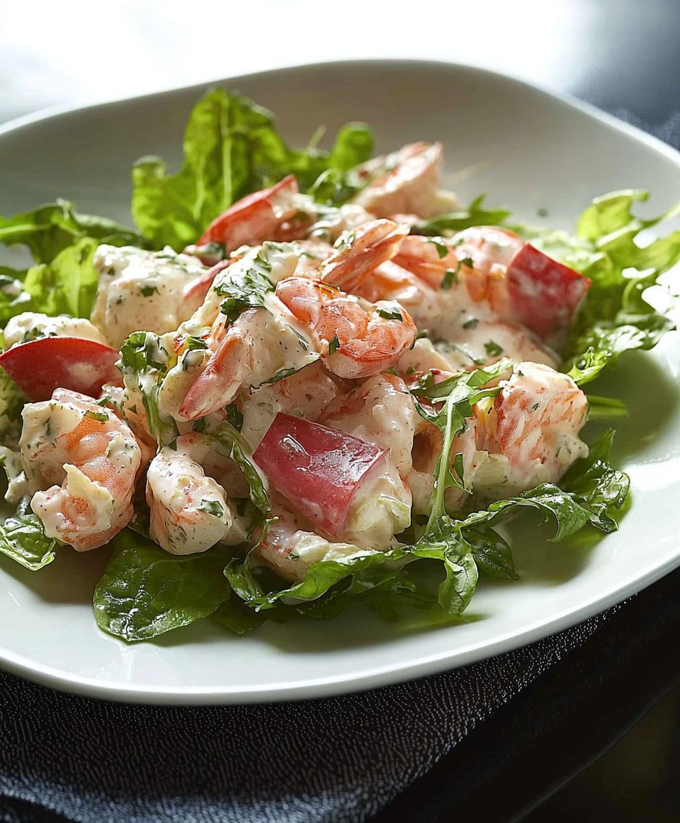 Salade de fruits de mer crémeuse