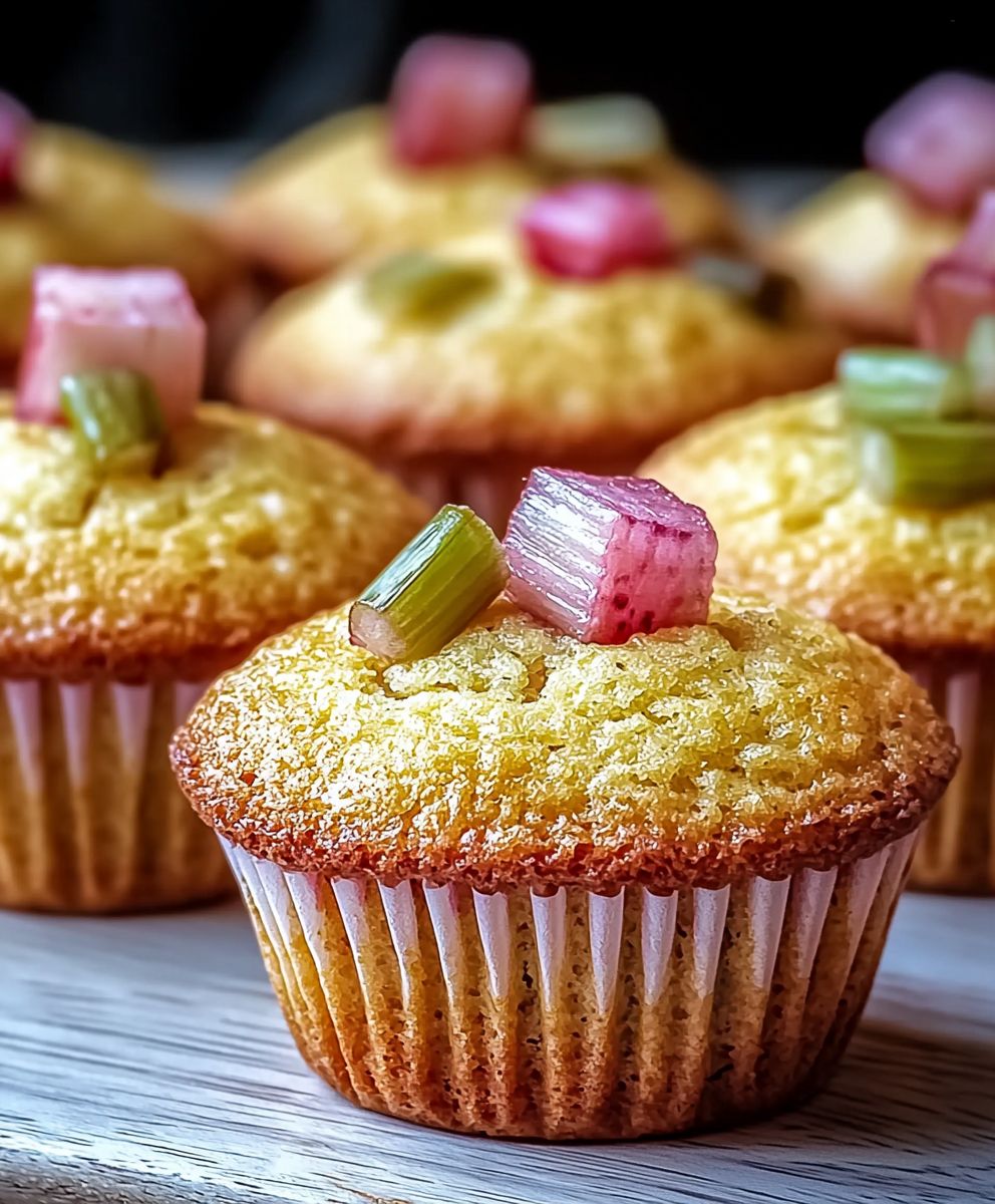 Muffins rhubarbe