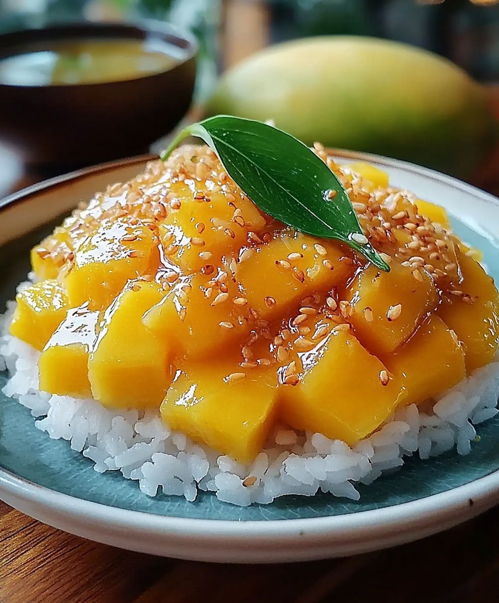Riz gluant mangue