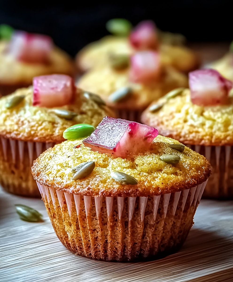 Muffins rhubarbe