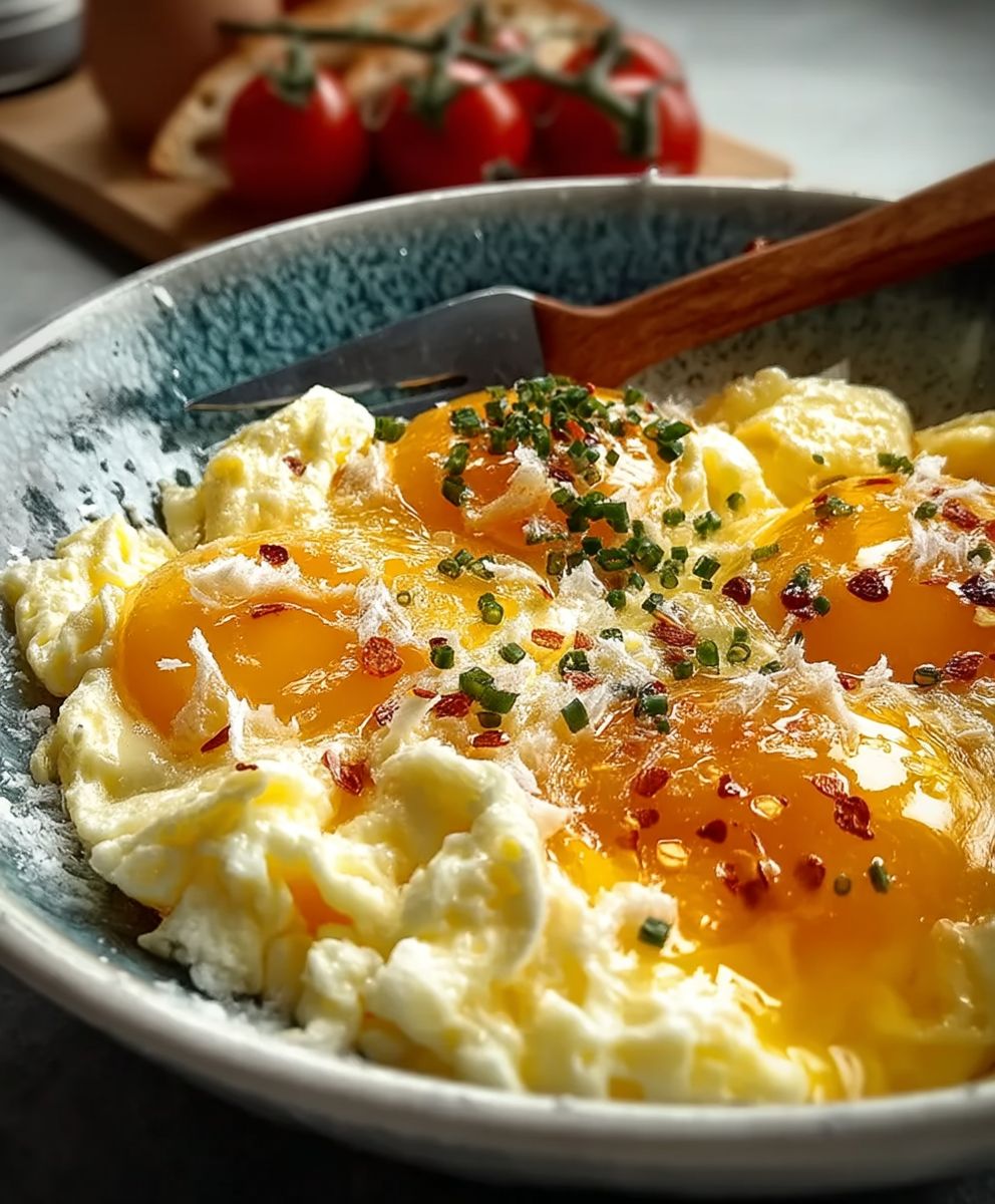 Oeufs brouillés crémeux