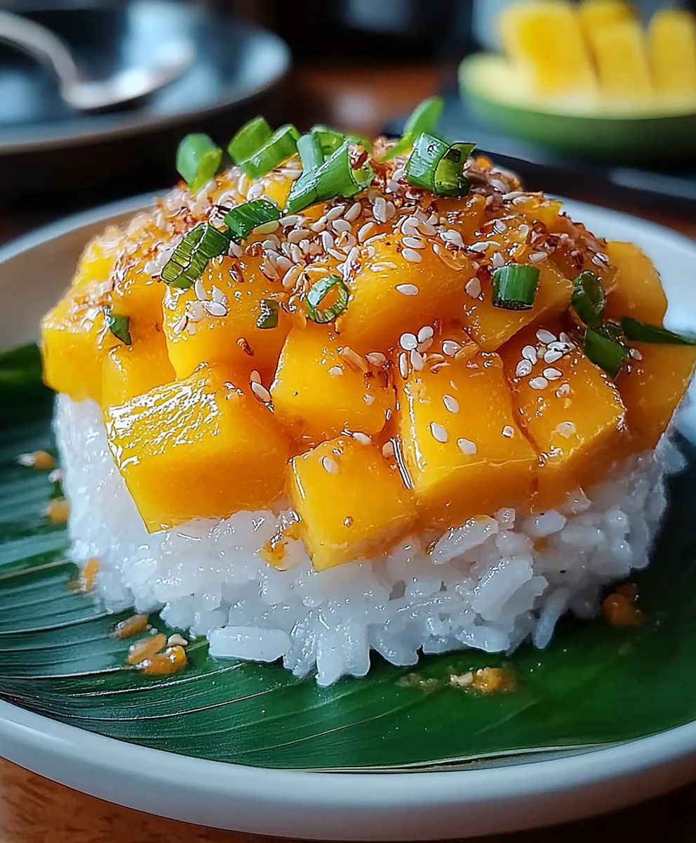 Riz gluant mangue