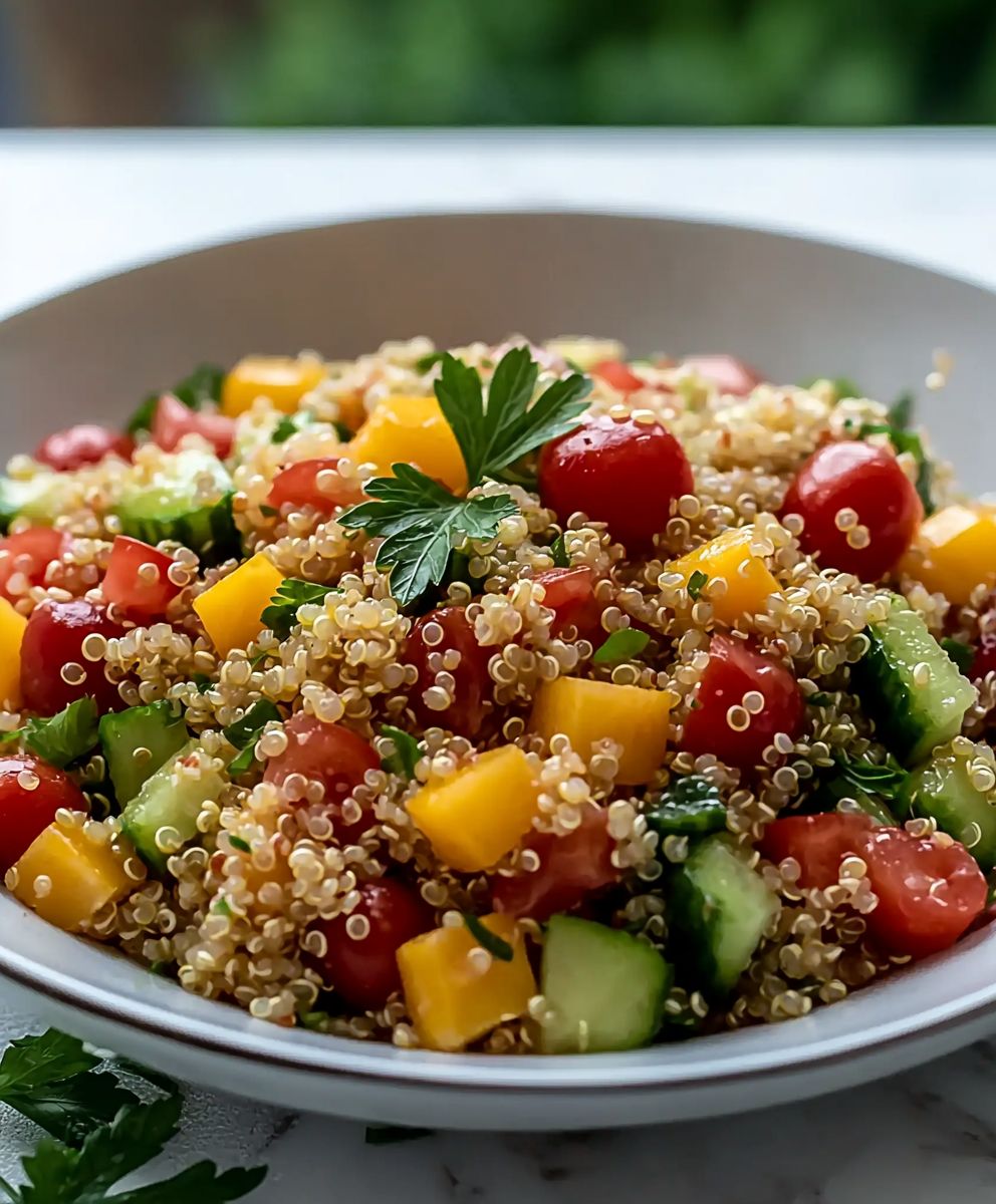Salade quinoa méditerranéenne
