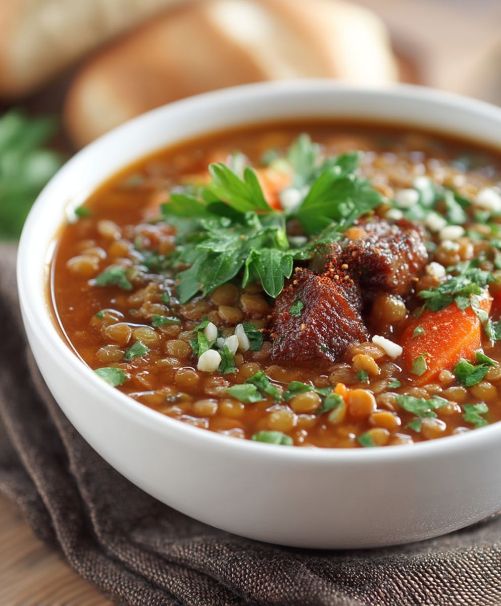 Soupe lentilles algérienne