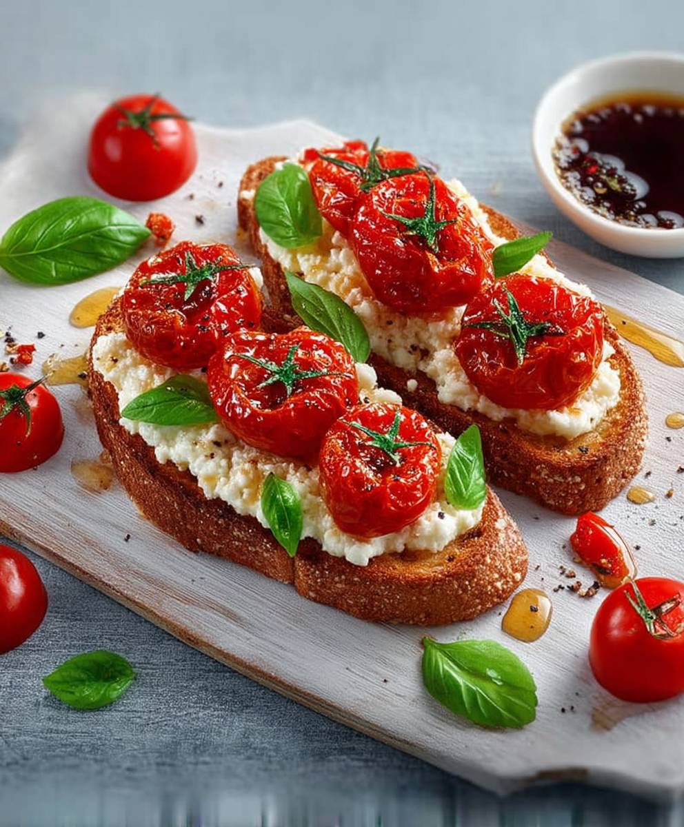 Tartine tomates confites