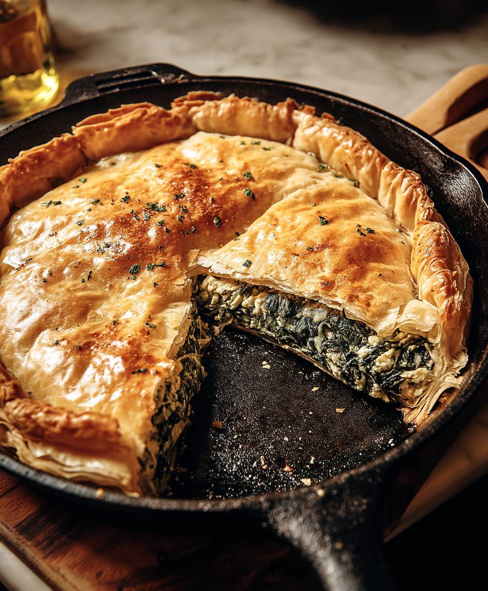 Spanakopita facile à la poêle