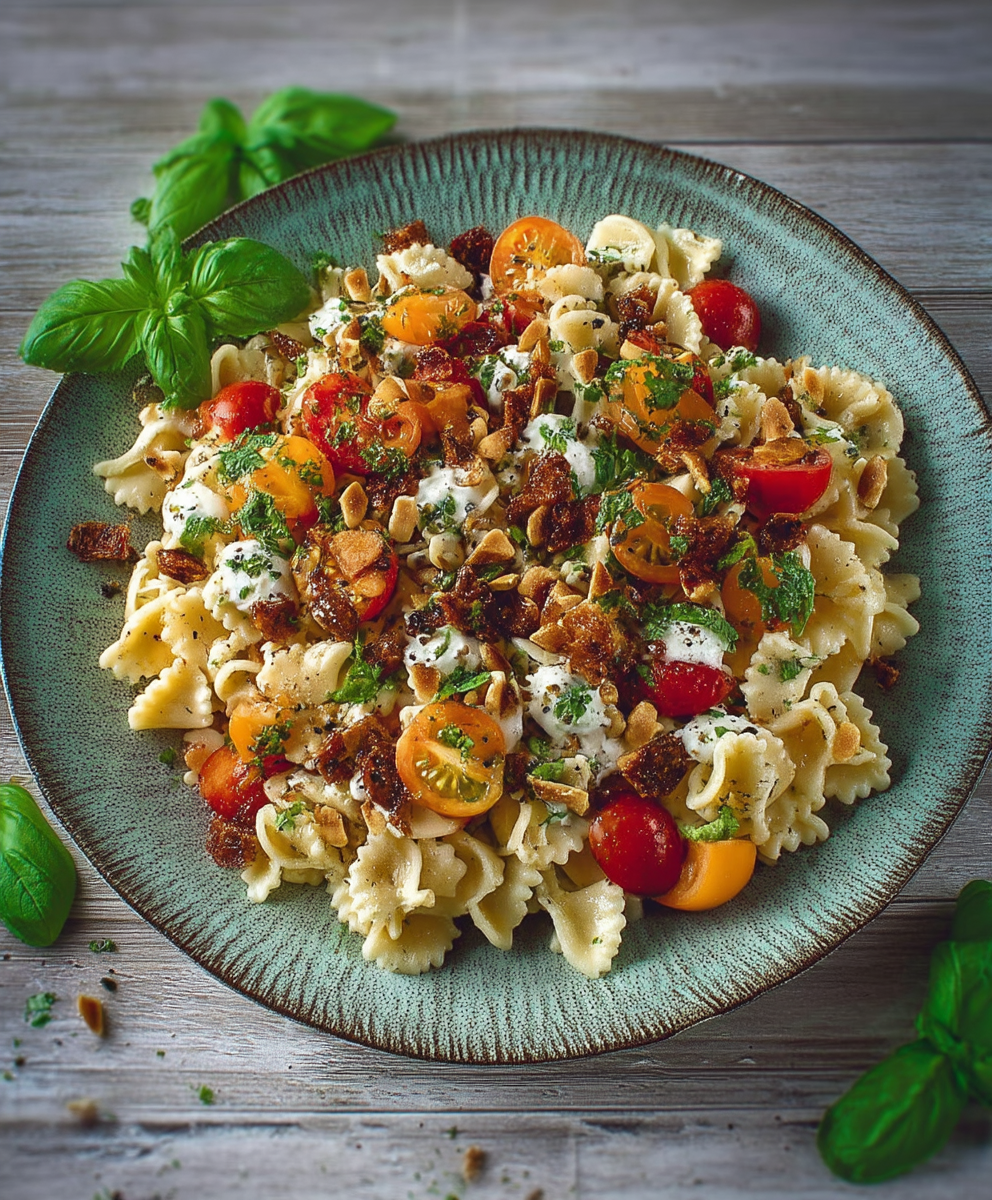 Salade de pâtes bruschetta