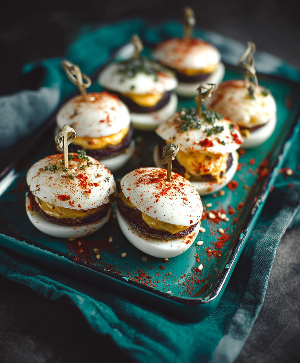 Oeufs farcis façon
