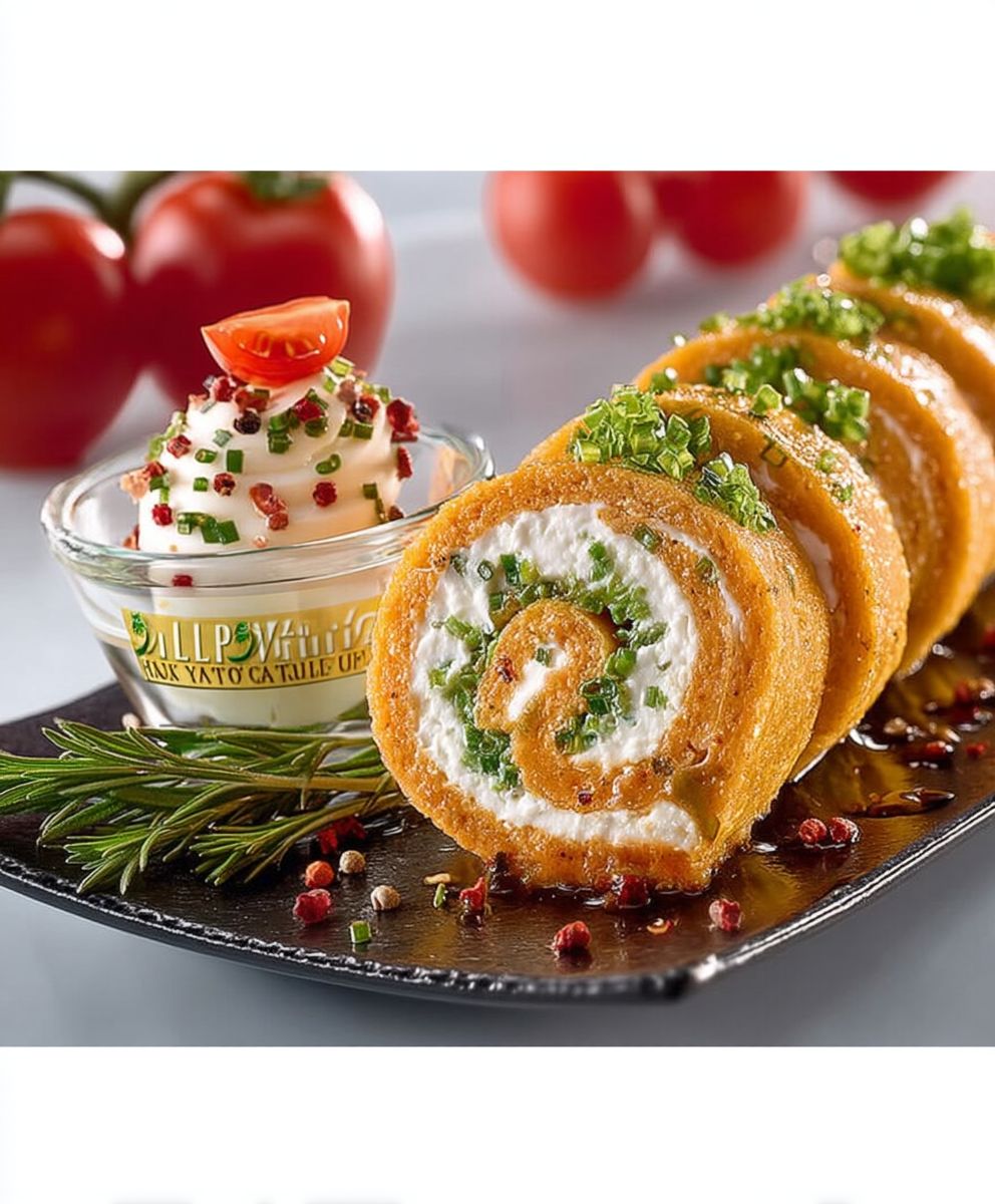 Roulé tomate chèvre frais