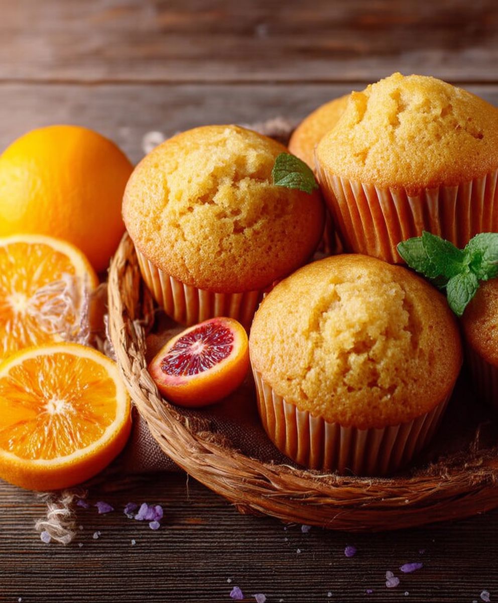 Muffins oranges sanguines