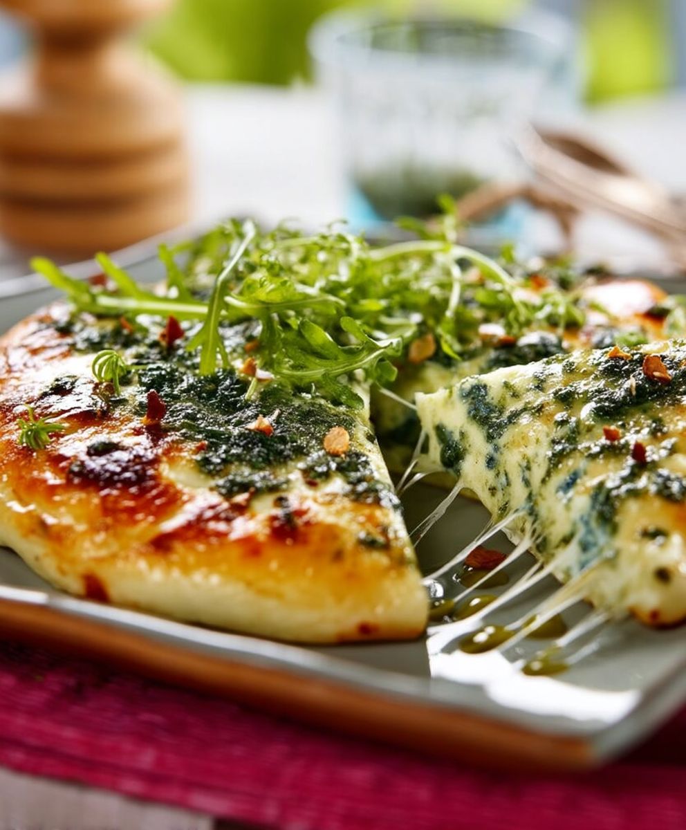 Tarte fromagère roquette facile