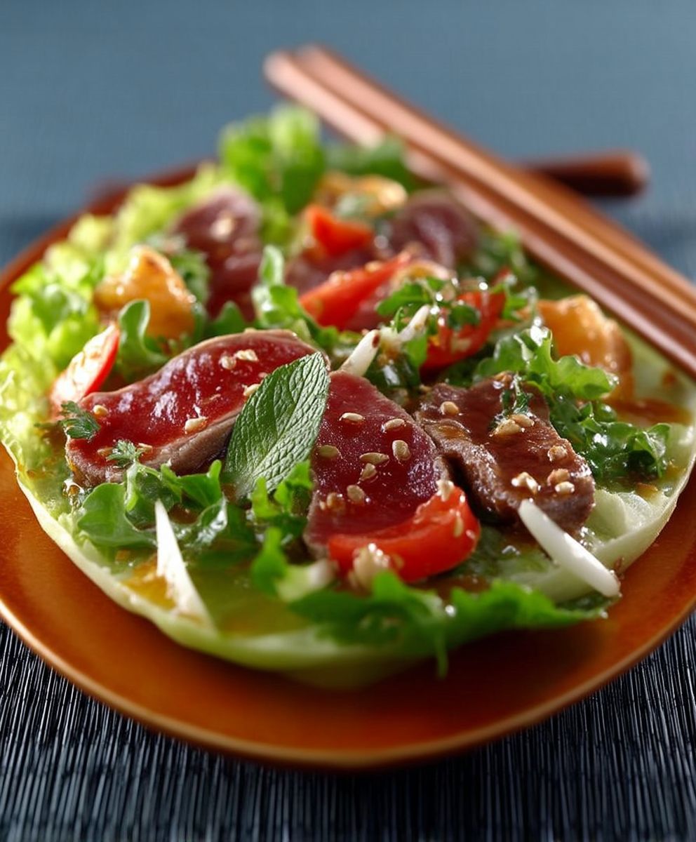 Salade thaï fraîche et savoureuse