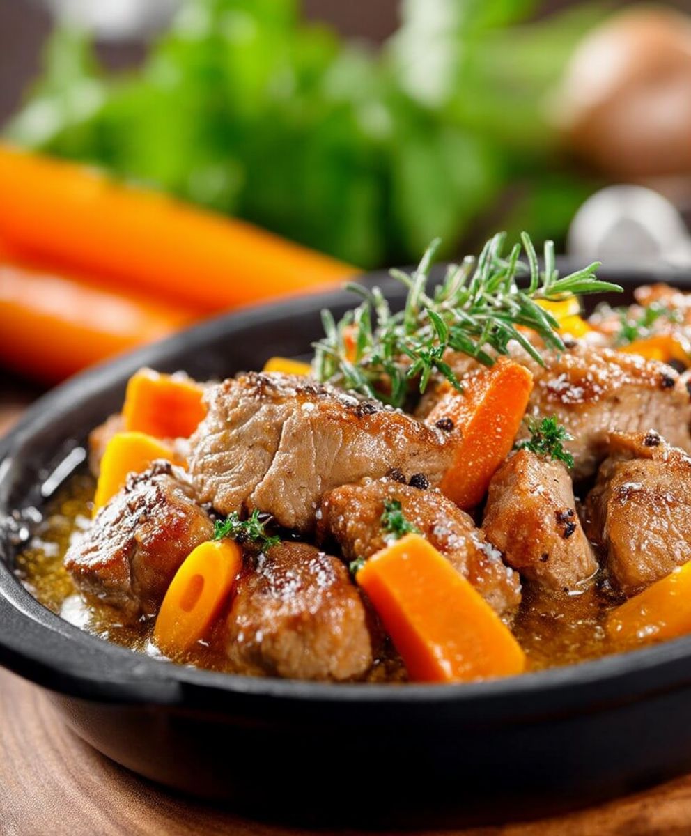 Veau carottes miel