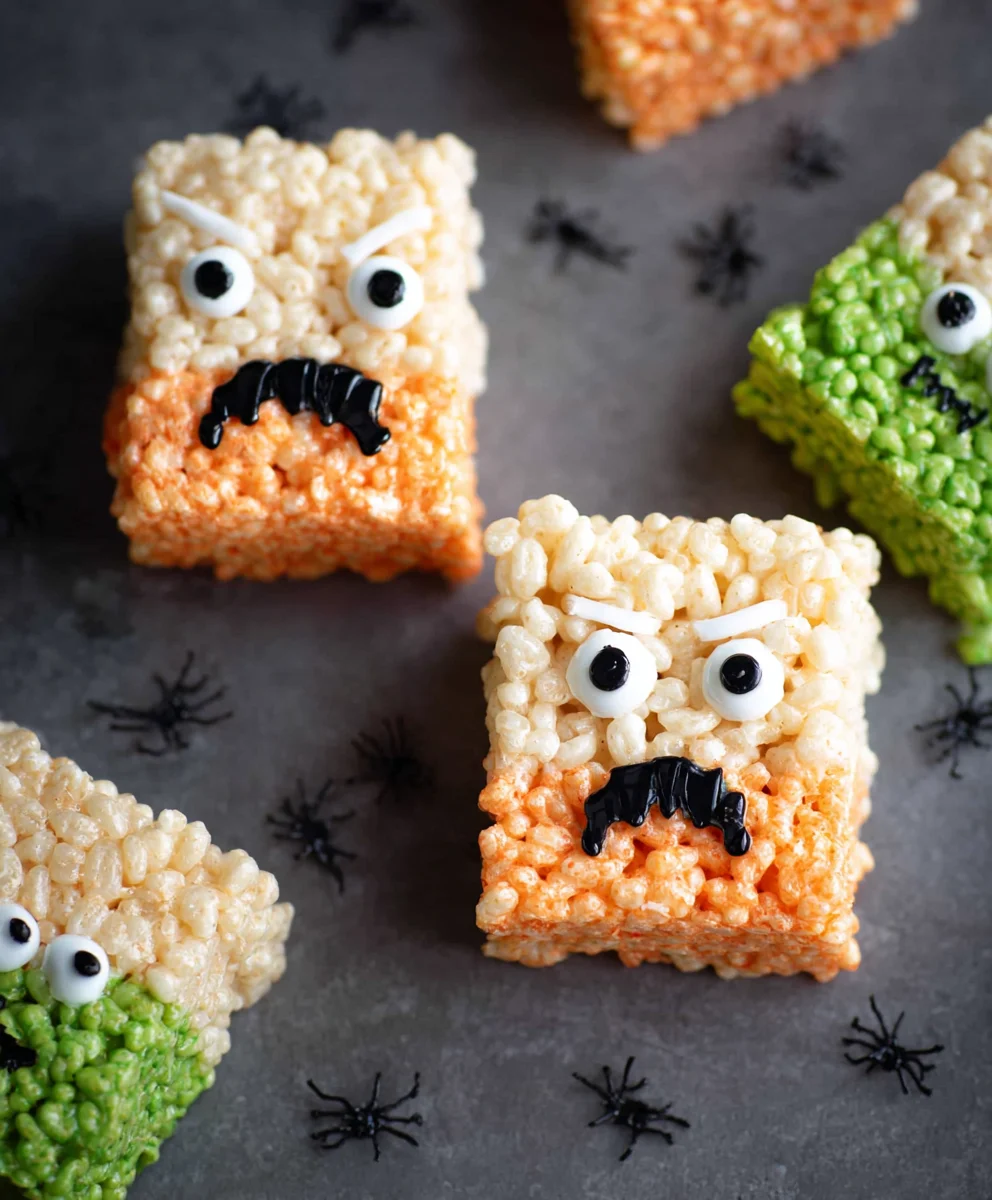 Friandises Rice Krispie d'Halloween