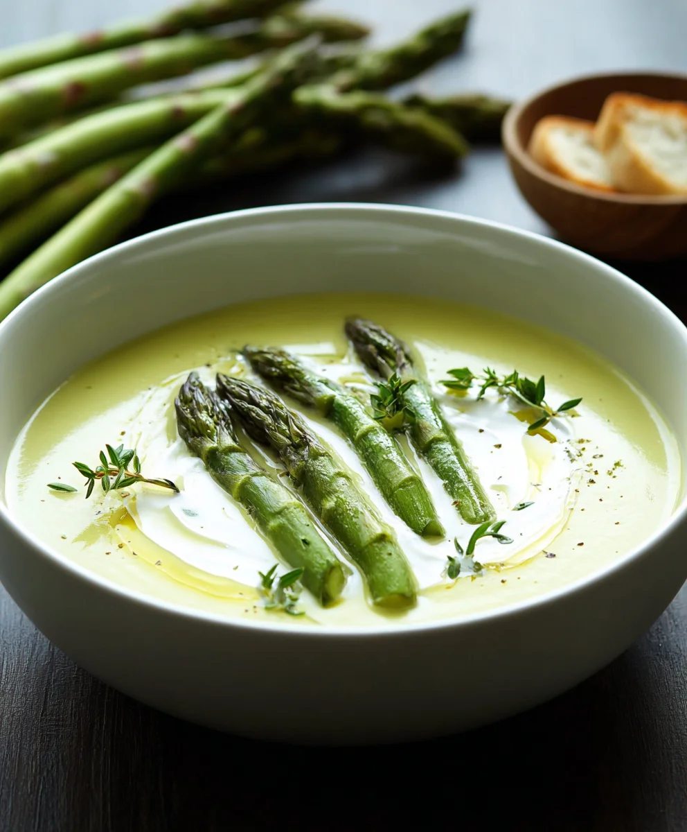 Soupe Crème d'Asperges : Un Délice Printanier Velouté