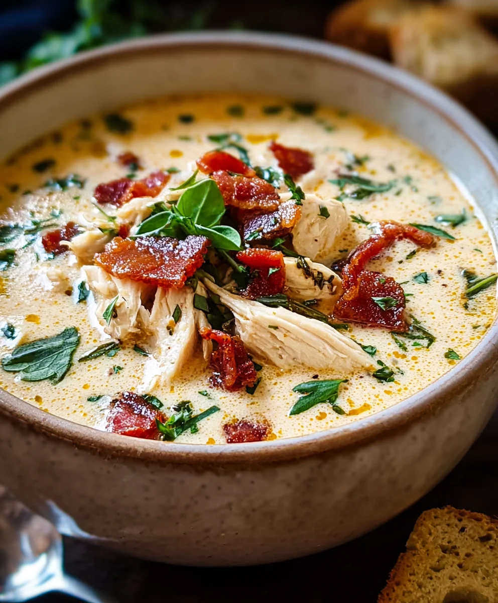 Soupe Crémeuse Poulet 'Crack' : Goût Irrésistible à Déguster