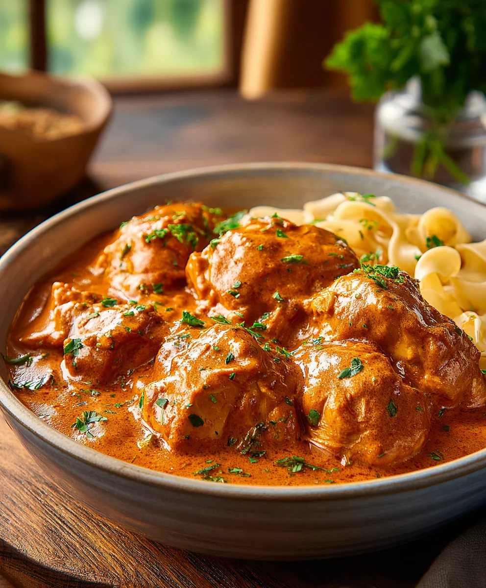 Recette de Poulet Paprikash Facile et Délicieuse