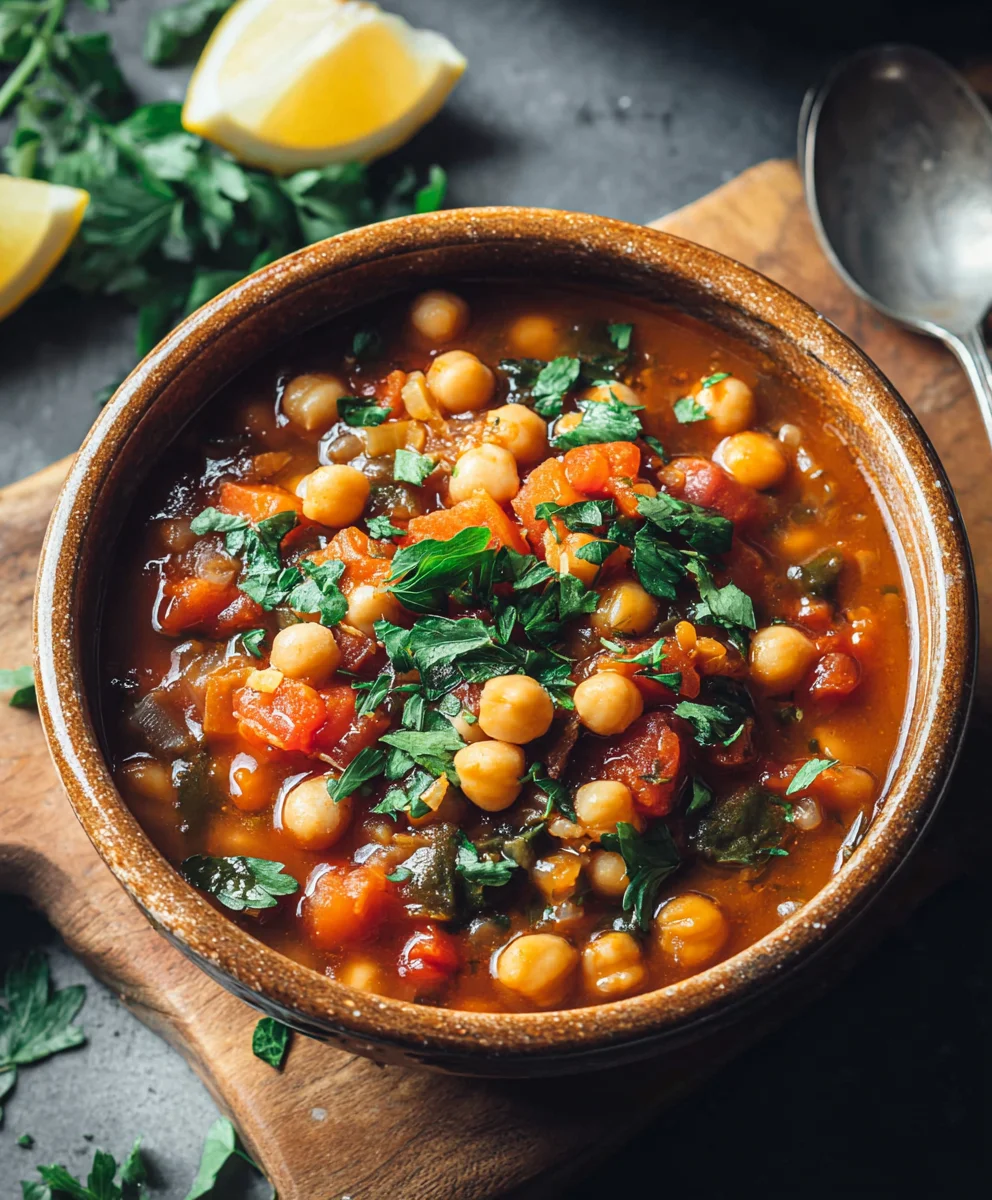 Ragoût de Pois Chiches Végétalien Réconfortant à la Mijoteuse