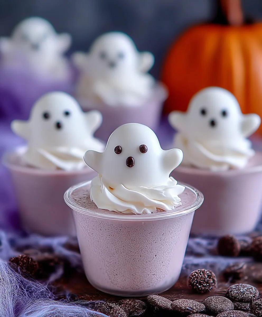 Recette de Mousse Fantômes Pastel Halloween Effrayants