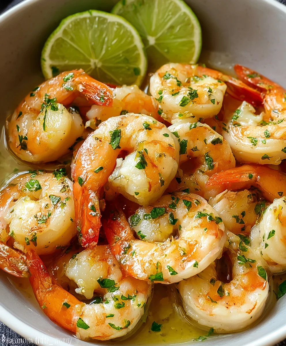 Recette de Crevettes à l'Ail et au Citron Vert