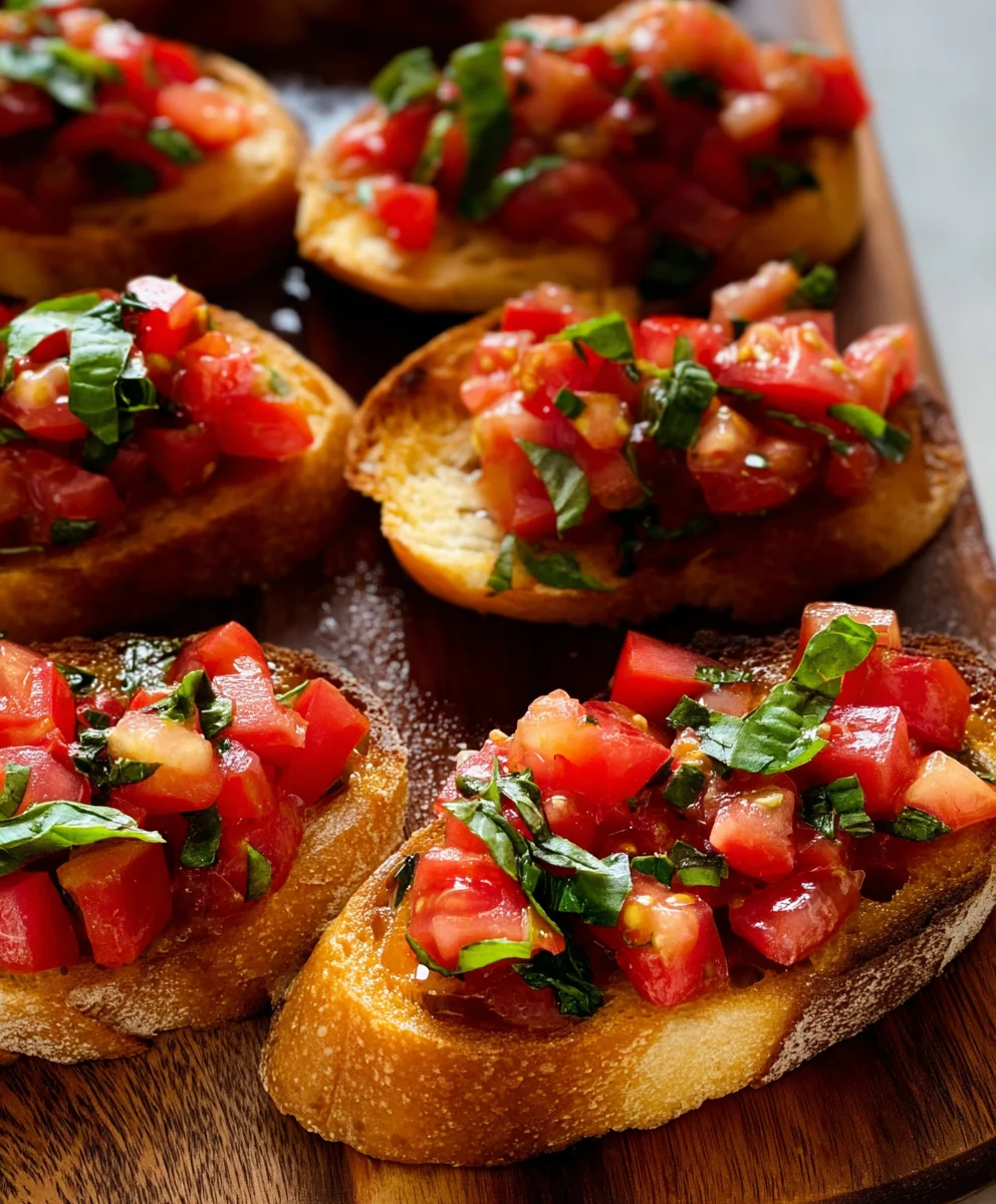 Bruschetta Tomate Basilic Classique : L'Apéritif Facile