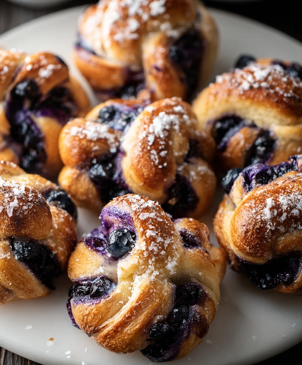 Nœuds aux Myrtilles Moelleux : Recette Facile & Délicieuse