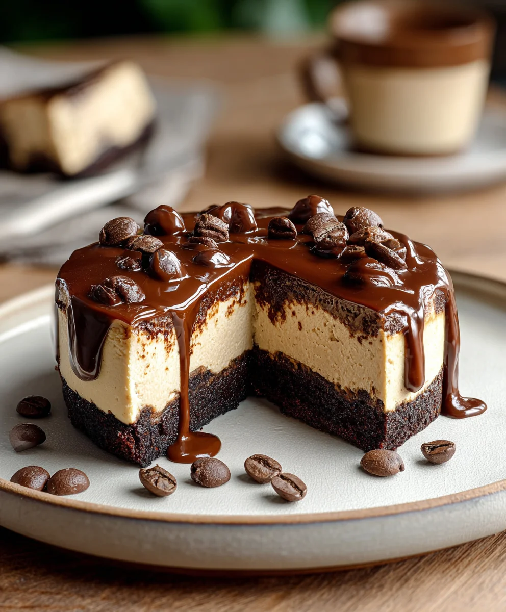 Cheesecake Brownie au Café