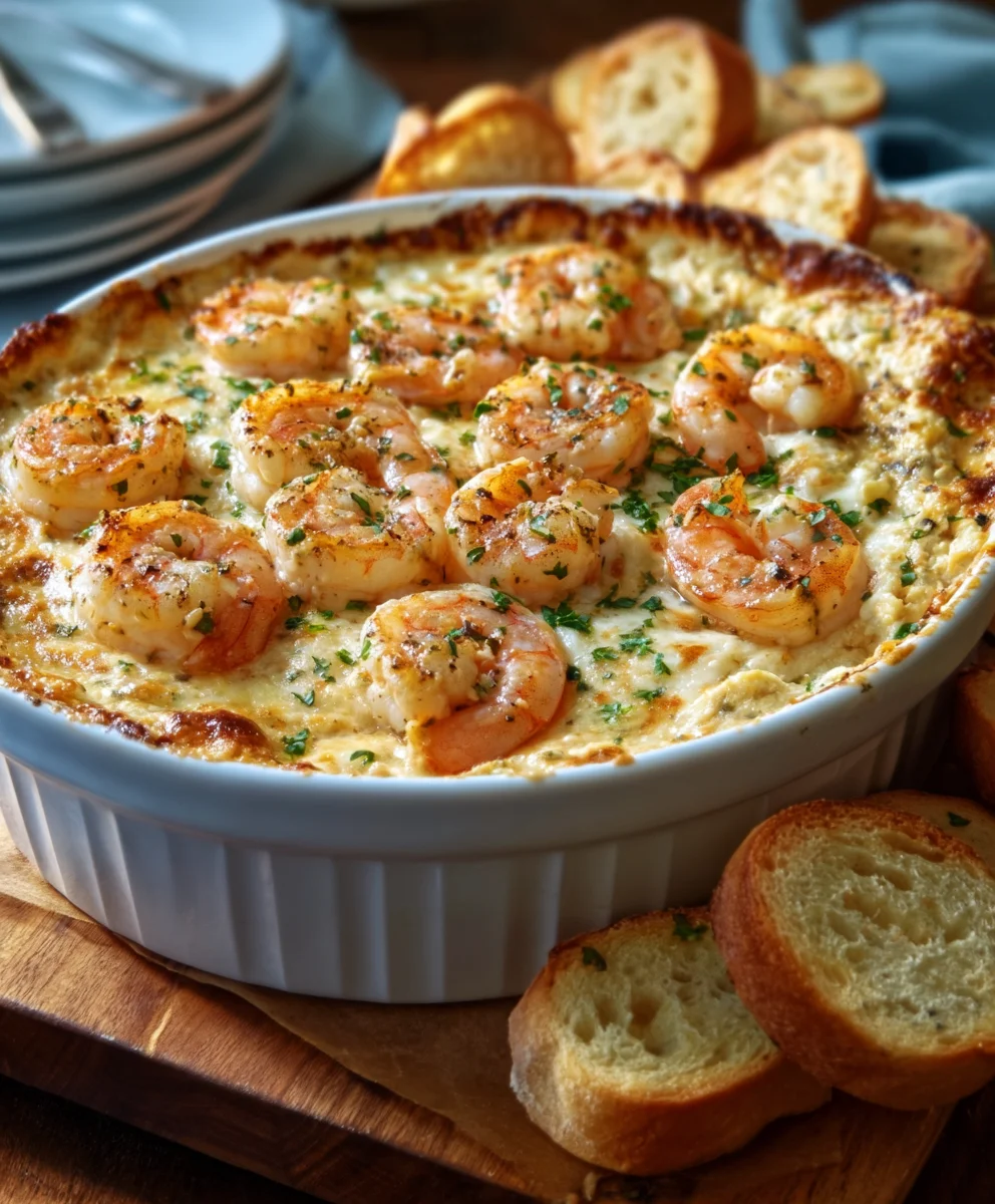 Irresistible Baked Shrimp Dip - Easy Crowd Pleaser